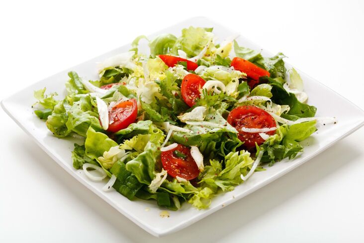 سالاد سبزیجات برای کاهش وزن 5 کیلوگرم در هفته